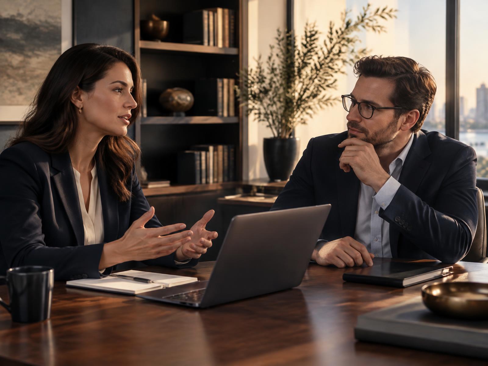 Helix recruiter meeting with a hiring manager
