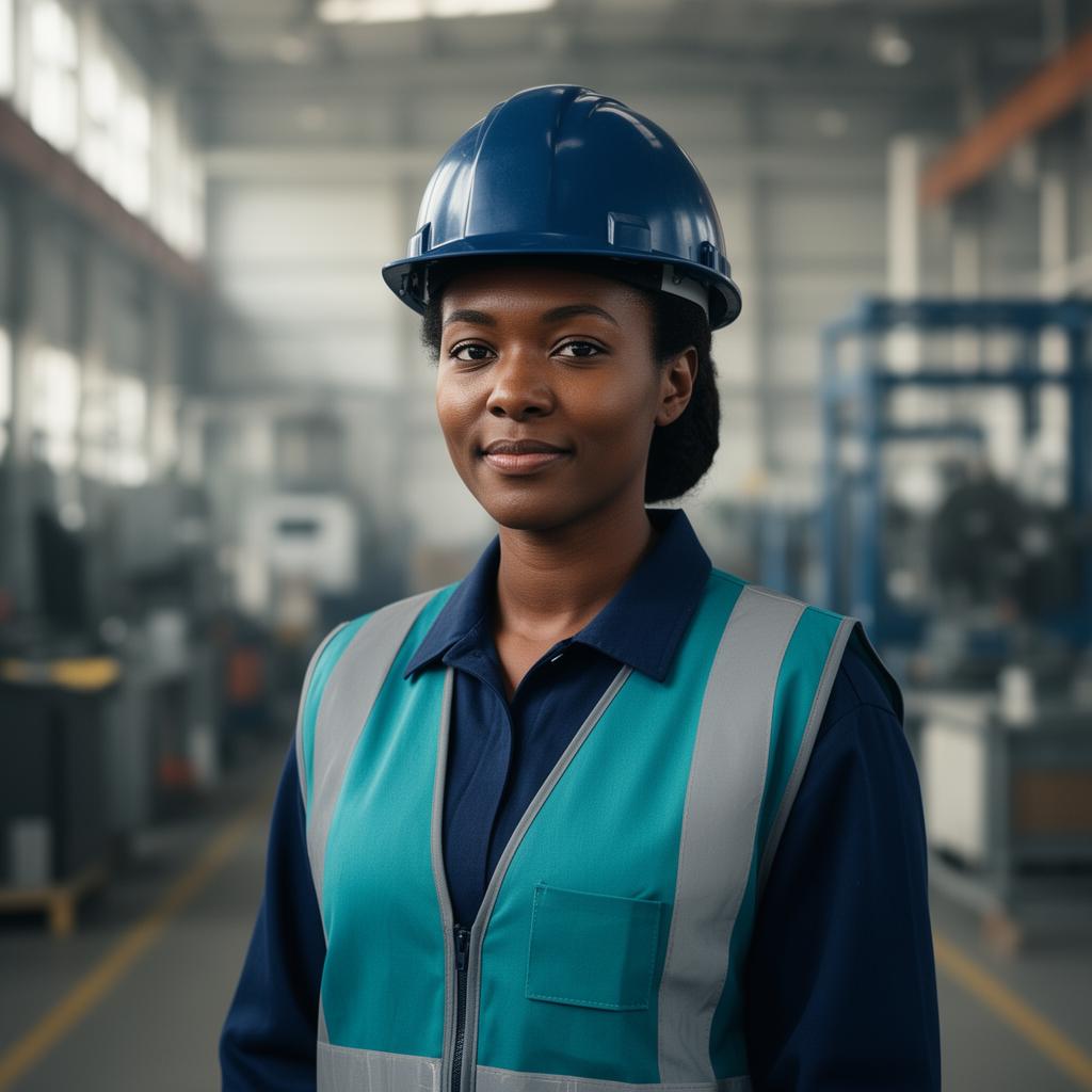 Warehouse worker portrait